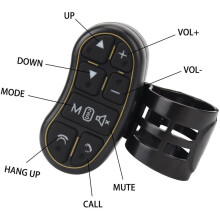 Comandante per Volante Auto, Pulsante di Controllo del Volante, Telecomando Wireless, Compatibile con Navigatori DVD per Auto Universali