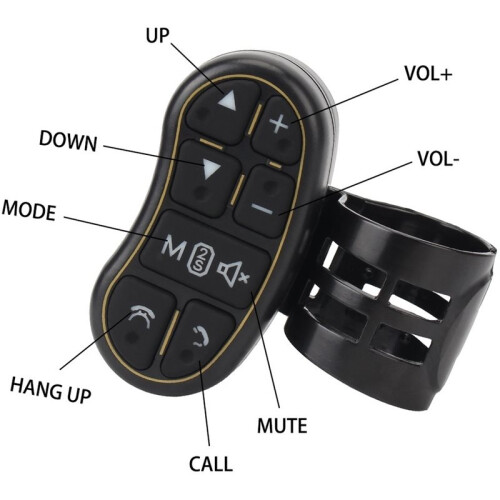 Car Steering Wheel Controller Steering Control Button Wireless Remote Control Applicable Universal Car Navigation DVD