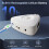 Digital Metronome Rechargeable for Piano, Guitar, Violin&All Instruments Wide Tempo 30-300 BPM , Timer Function White 2