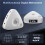 Digital Metronome Rechargeable for Piano, Guitar, Violin&All Instruments Wide Tempo 30-300 BPM , Timer Function White 3