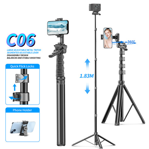 Τρίποδο Selfie Stick 360 - RNCYN - Μοντέλο C06 - 1,83 μ. - Ασύρματο