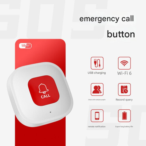 Wireless Emergency Button - RNCYN - Tuya Smart WiFi - Emergency Alert - Remote Notification 1