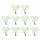 10PCS YF-S201 Water Flow Sensor G1/2 Hall Effect Water Flow Sensor Pulse Output Liquid Flow Meter for Water Dispenser B 1