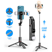 Bluetooth Selfie statív - RNCYN - Výsuvná selfie tyč - Monopod na mobilný telefón - Stojan na statív