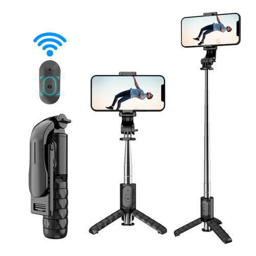 Τρίποδο LED Selfie Stick - RNCYN - Q11 - Ασύρματο Τηλεχειριστήριο
