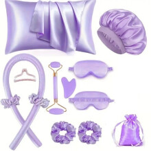 Heatless Hair Curl Set - RNCYN - Multi-Purpose - Includes Scrunchies and Clips - Comfortable for Sleeping