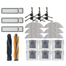 Vacuum Main Side Brush Filters Mop Cloths Dust Bag for D20 Pro / D20 Vacuum Cleaner Replacement Parts