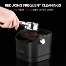 Espresso Knock Box - Knock Box, Baristas Style Coffee Knock Box for Grounds with Removable Shock-Absorbent Knock Bar A