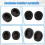 Cuscinetti Auricolari per Cuffie Wireless per  per Quantum Q400, Cuscinetti Auricolari In Morbida Schiuma Memory Foam, Accessori per Cuffie. 7