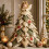 DIY Quilted Christmas Tree Kit, Christmas DIY Quilted Fabric Tree  Kit, 3D Padded Patchwork Sewing Set C 1