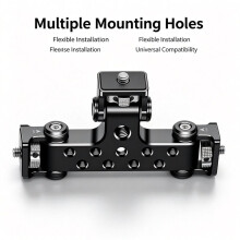 Multi-Functional 3-Way Live Video Stand Aluminium Alloy Support for SLR Cameras, Tripod Mounting Clamp Extension Bracket
