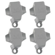 Fenderklämma för Pontonbåt, Båtstötfångarklämmor, Fyrkantig Fenderhängare/Justerare för Pontonbåt för Dockning, 4-Pack