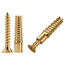 50 Chevilles D'Expansion avec Vis pour la Réparation des Charnières de Porte, Kit de Vis pour la Réparation des Charnières, Compatible avec les