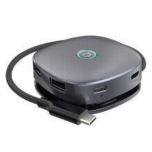 USB-C Hub Magnetic Hub 7 in 1 4K@60Hz 5Gbps Resolution Fast Data Transmission /TF 3.0 for Laptop IPhones Converter