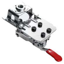 Scharnierbohrlehren-Set Aus Aluminium, 35-mm-Scharnierlochöffner-Schablone, Lochstanzer für Holzbearbeitung, Bohrschablone für Schränke