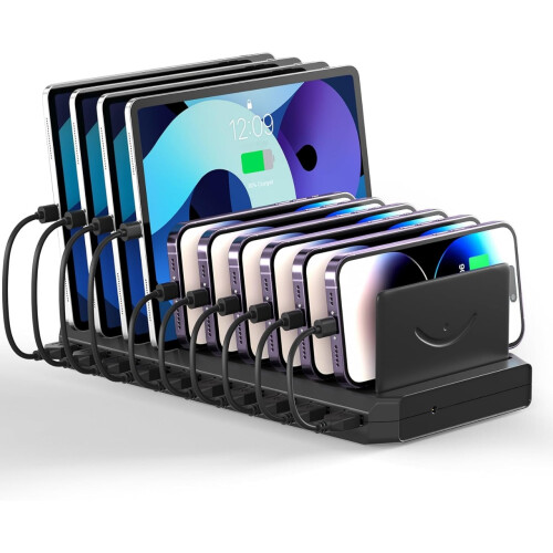 Σταθμός γρήγορης φόρτισης USB - RNCYN - 100W - 5 θύρες USB 2