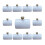 10PCS Misting Nozzle Connectors - 0.7mm Orifice Splitters with Atomizing Nozzles for Outdoor Misting Cooling Systems 1