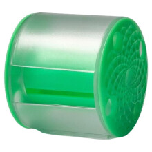Plastic Ribbon Roll Holder Storage Case with Handle for Rhythmic Gymnastics Accessories, Colorful Dance Ribbons Green