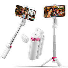 Mini selfie stick with tripod - RNCYN - Model SS3 - Wireless remote control - Extendable tripod - Compact size