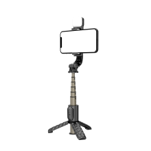 Flexible phone tripod - RNCYN - Bluetooth remote control - Integrated auxiliary light - Smartphone holder
