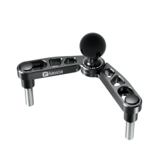 Suporte para celular de motocicleta - RNCYN - Ajustável em 180 graus - Liga de alumínio 6061 - Junta esférica de 25 mm