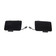2pcs Unpainted Car Left&Right Rear Bumper Towing Tow Hook Eye Cover for Q3 2012 - 2015 8U0807441A 8U0807442A