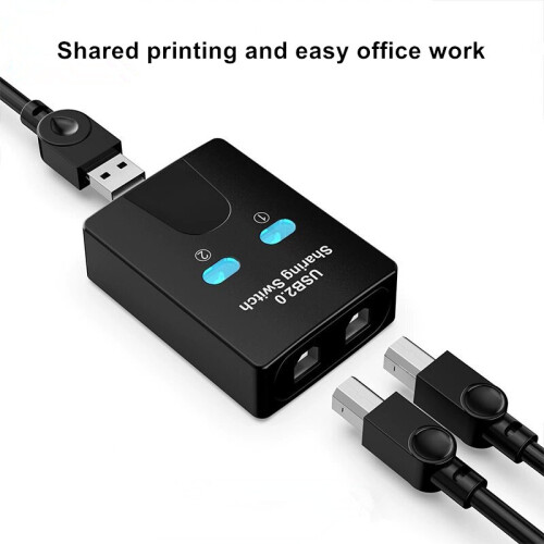 USB-printerdeelschakelaar - RNCYN - 2 computers delen 1 printer - Drukknopschakelaar