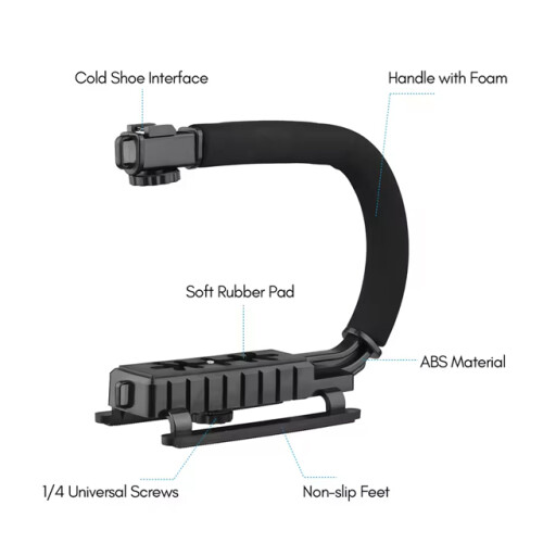Portable Camera Stabilizer - RNCYN - U-Shaped Video Handle - Steadicam Stabilizer Kit 2