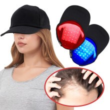 Casquette LED croissance cheveux - RNCYN - Thérapie lumière rouge 660nm - Thérapie lumière bleue 460nm