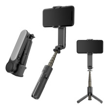 Stabilisateur vidéo pour smartphone - RNCYN - L09 - Télécommande - Perche à selfie - Trépied intégré - Lumière LED