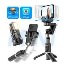 Stabilisateur gimbal pour smartphone - RNCYN - Suivi facial automatique - Rotation 360 - Trépied flexible