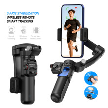 Stabilisateur de caméra 3 axes - RNCYN - Suivi intelligent du visage - Modes de suivi multiples - Télécommande séparée