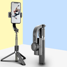 Tripé estabilizador para smartphone - RNCYN - L08 - Bastão de selfie 360 - Antivibração - Controle remoto sem fio