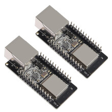 2-Pack WT32-ETH01 ESP32-Utvecklingskort, Ethernet WiFi för Seriell-Till-Ethernet-Omvandlare Inbäddad MCU-Modul