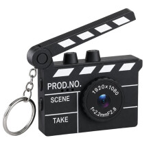 Thumb Camera 1080P, 12 Filters, Flash, Cinema Shooting, Shaped Backpack Charm, Capable Taking Photos for Students Black