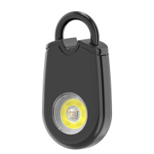 Alarma de seguridad personal - RNCYN - 130 dB - Luz LED - Botón SOS - 3 pilas LR44 - Tipo C - 71,5 x 38 x 14,5 mm