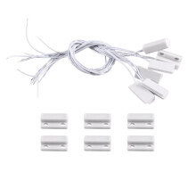 6Pcs MC-38 Wired Door Window Sensor Magnetic  for Wired WIFI GSM Home Alarm System Normally Closed Nc