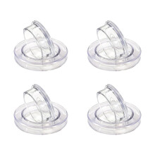 4 Pack Clear Patio Table Umbrella Hole with Plug Cap Cover Set for Outdoor Garden, Deck, Yard Umbrella Stand Part