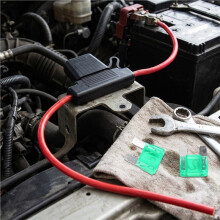 10AWG Heavy-Duty Waterproof Inline Fuse Holder 2Pcs, with Lugs and 30A Fuse for Car RV Boat High Current Power Wiring