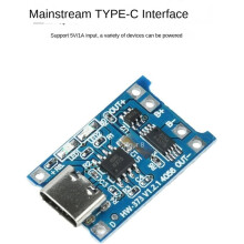 10 Stück 5V 1A Typ-C TC4056 18650 Lithium-Akku-Ladegerätmodul mit Akkuhalter und Schutzfunktion