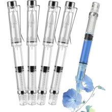5Pcs Water Brush Pen: Point Tips Style Refillable Watercolor Brush Pens Set for Watercolor Painting, Calligraphy, Artist