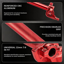 CNC Aluminum Alloy 22mm Quick Twist Throttle Grip, Fits 110-250cc Off-Road ATV Dirt Bikes P