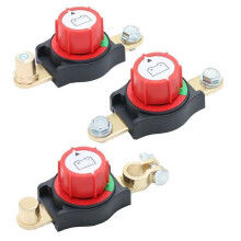 Interruptor de Desconexión de Batería de 300 A, 12 V-48 V, Negativo Encendido/Apagado, para Uso Automotriz y Marino A71001 A71002 A71003, 3 Piezas