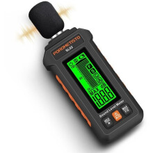 POROMETISTO SL02 Digital Sound Level Meter 30-130dB Decibel Meter A/C Weighting Fast/Slow Mode LCD Backlight Portable Noise Test