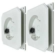 2pcs 8141F Siding Mounting Block Built-in Electrical Box,Non-Metallic Outdoor Fixture Mount, for All Siding Types
