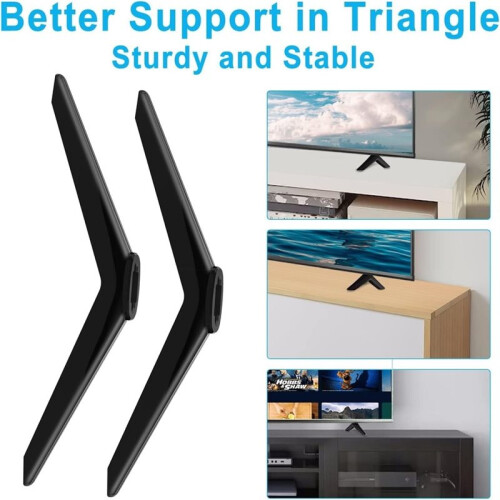 Pés de Suporte para TV para TCL, Compatíveis com TVs para TCL de 28, 32, 40, 43, 49, 50, 55 e 65 Polegadas com . Substituição para Os Modelos 1