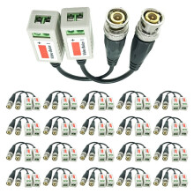 50 Par (100 St) UTP-Videobalun, Tvinnad CCTV-Balun, Passiva Sändare/Mottagare, BNC-Kabel Cat5