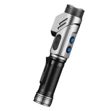Portable Rotating Magnetic LED Flashlight 90-Degree Adjustable Corner Rechargeable Work Torch for Camping and Hiking