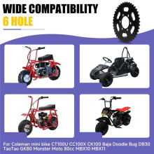 Hochgeschwindigkeits-Kettenrad 35, 40 Zähne, 37 mm Bohrung für Minibike CT100U, Minibike 40-Zahn-Ritzel für CC100X
