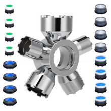 10-in-1 Metal Faucet Aerator Key Removal Tool+16 Aerators, for M16.5-M28, Heavy Duty Cache Aerator Wrench for Sink Tap